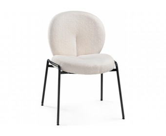 Стул на металлокаркасе Kalipso 1 white / black