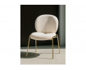 Стул на металлокаркасе Kalipso 1 white / gold