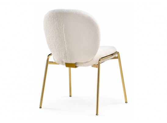 Стул на металлокаркасе Kalipso 1 white / gold