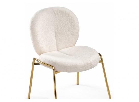 Стул на металлокаркасе Kalipso 1 white / gold