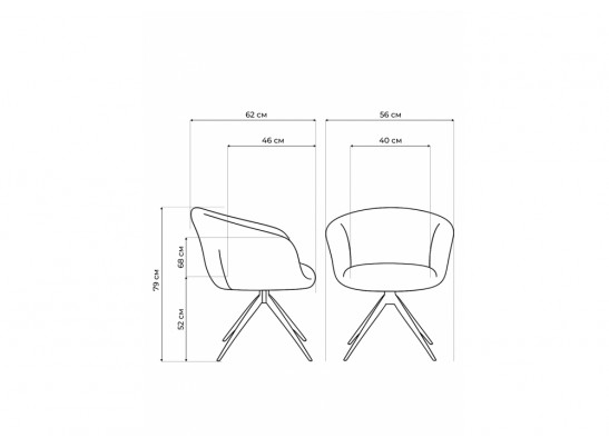 Стул на металлокаркасе Solomon 1 вращающийся светло-бежевый / черный