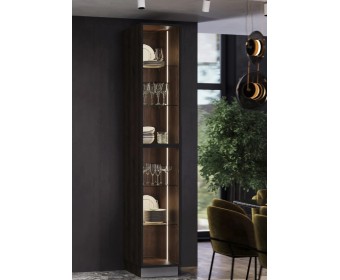 Пенал со стеклянными фасадами Милагро панорама 0,4