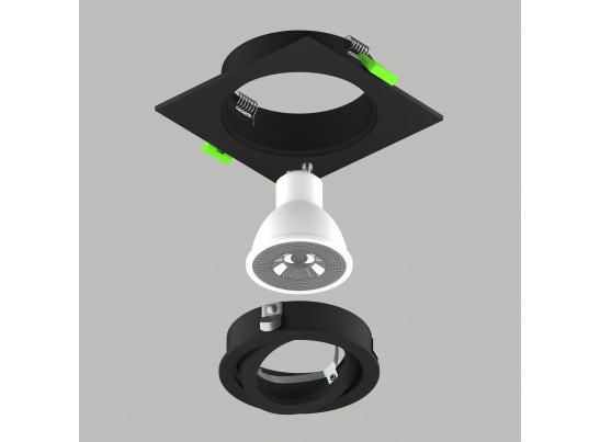 Светильник встраиваемый MR16/GU10 max 1x12Вт Singo Base Lightstar 011625 в Каменске-Уральском