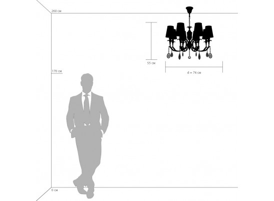 Люстра подвесная Cappa Osgona 691084 в Каменске-Уральском