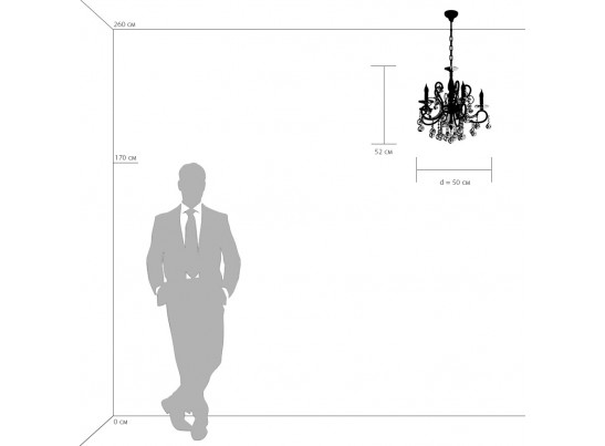 Люстра подвесная Elegante Osgona 708054 в Каменске-Уральском