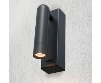 Бра 3W 180LM 3000K, черный Omega Lightstar 200737