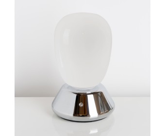 Настольная лампа диммируемая 10W 3000K матовый/хром Uovo III Lightstar 807914