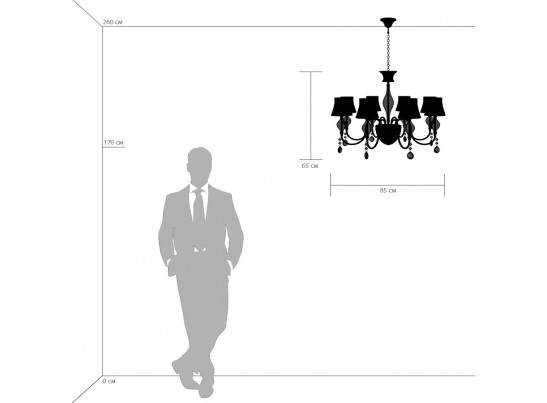 Люстра подвесная Escica Lightstar 806080 в Каменске-Уральском