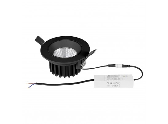 Светильник встраиваемый поворотный 10W 1310Lm 38G черный Soffi IP65 Lightstar 212447IP65 в Каменске-Уральском