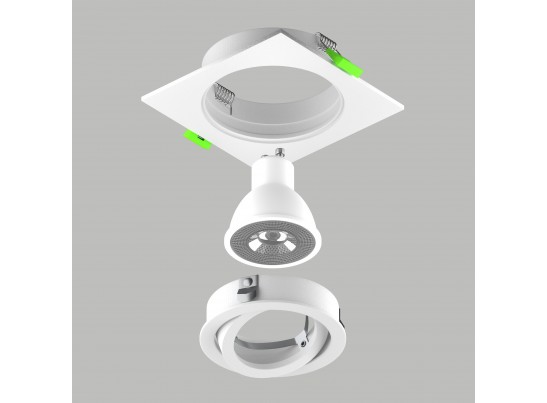 Светильник встраиваемый MR16/GU10 max 1x12Вт Singo Base Lightstar 011615 в Каменске-Уральском