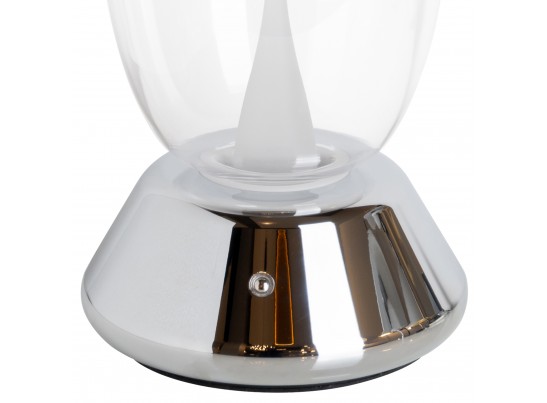 Настольная лампа диммируемая 10W 3000K прозрачный/хром Uovo III Lightstar 807904 в Каменске-Уральском