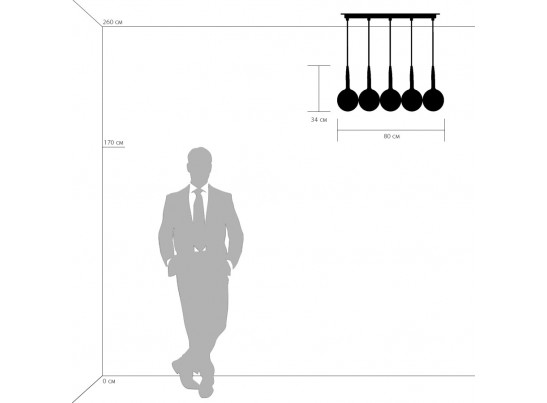 Подвес Globo Lightstar 803080 в Каменске-Уральском