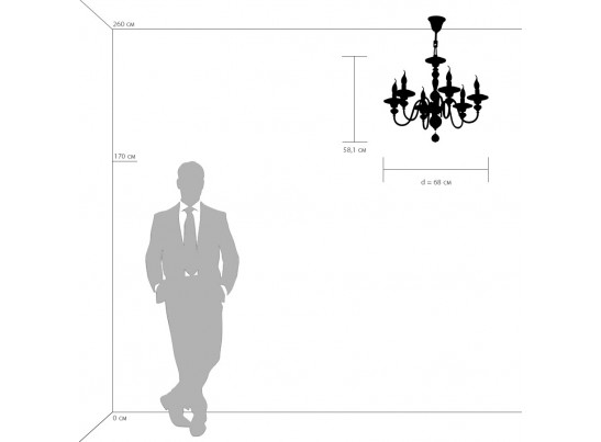 Люстра подвесная Azzurro Osgona 699064 в Каменске-Уральском