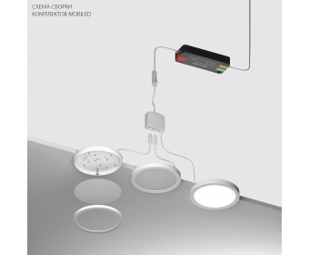Комплект со светильником Mobiled 12V 15W 750LM Mobiled Lightstar 036530-3