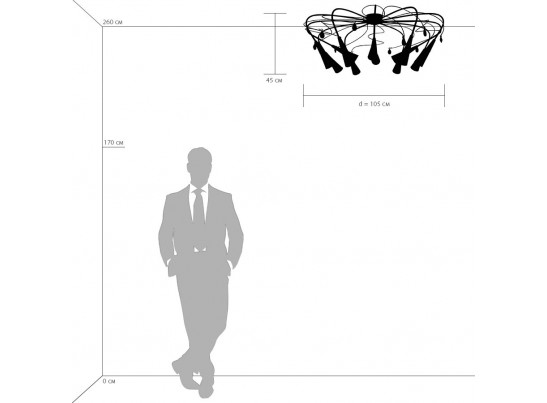 Люстра потолочная Aereo Lightstar 711121 в Каменске-Уральском