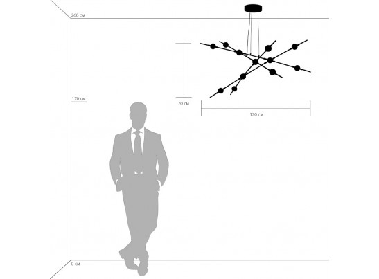 Люстра подвесная Bergamo Lightstar 745247 в Каменске-Уральском