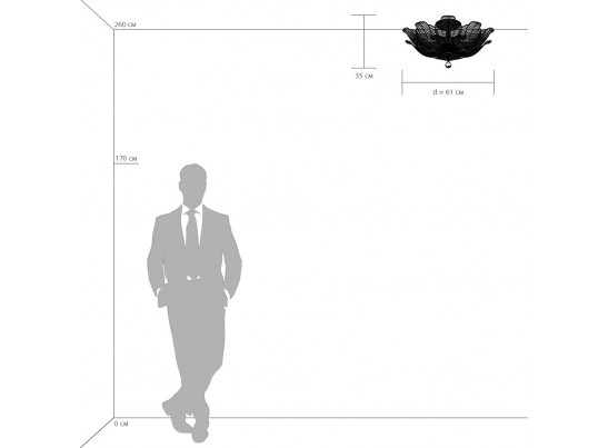Люстра потолочная Riccio Osgona 705132 в Каменске-Уральском