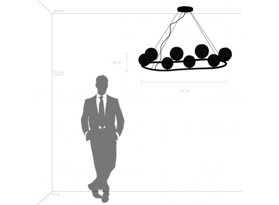 Люстра подвесная Bari Lightstar 815287 в Каменске-Уральском