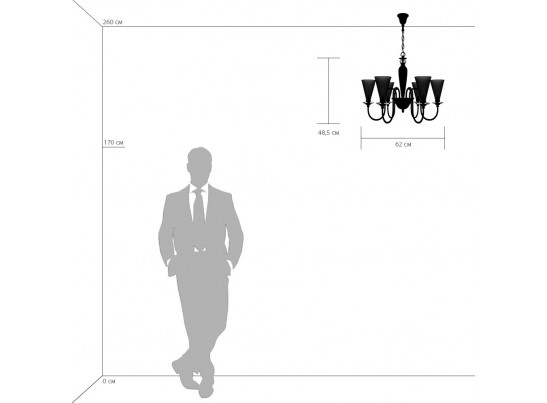 Люстра подвесная Torcia Lightstar 780060 в Каменске-Уральском