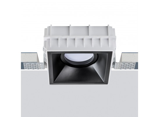 Комплект из светильника и рамки DOMINO QUAD MR16 ЧЁРНЫЙ в Каменске-Уральском