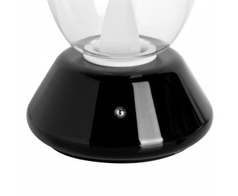 Настольная лампа диммируемая 10W 3000K прозрачный/черный Uovo III Lightstar 807907