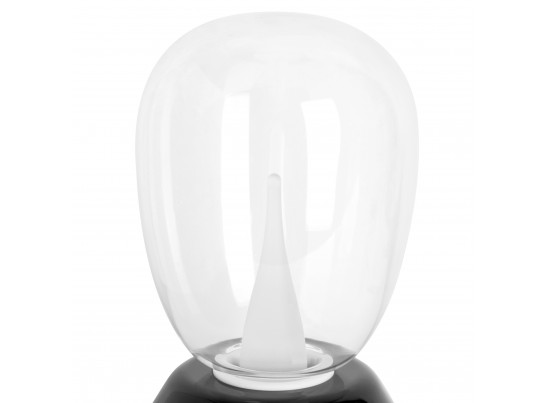 Настольная лампа диммируемая 10W 3000K прозрачный/черный Uovo III Lightstar 807907 в Каменске-Уральском