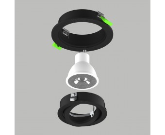 Светильник встраиваемый MR16/GU10 max 1x12Вт Singo Base Lightstar 011620