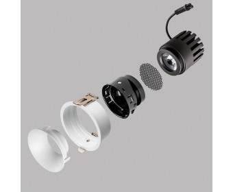 Модуль профессиональный светодиодный диммируемый 7W/12W 4000K в сборе с суппортом с углом наклона до 30°  STELLA PRO Lightstar 075094