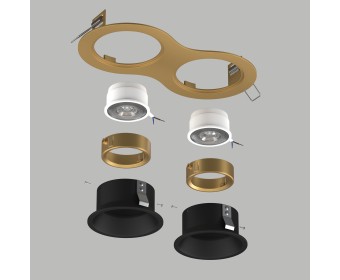 Комплект со светильником Domino Lightstar D6230707GMOD