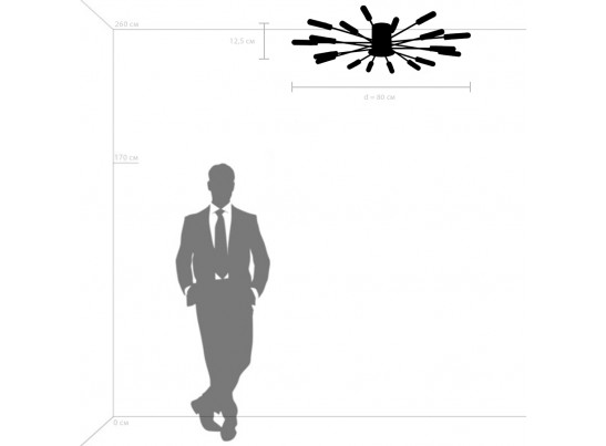 Люстра потолочная Ragno Lightstar 732183 в Каменске-Уральском