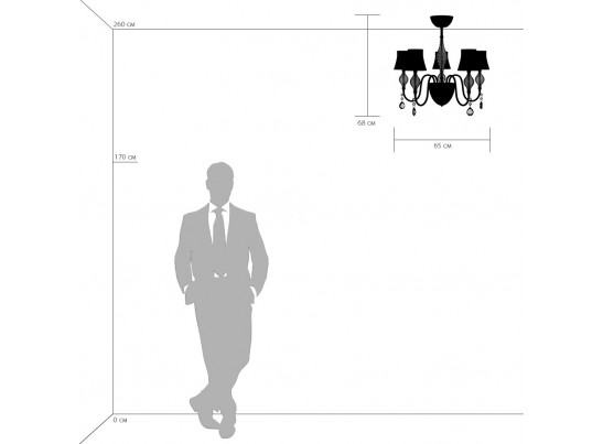 Люстра потолочная Escica Lightstar 806050 в Каменске-Уральском
