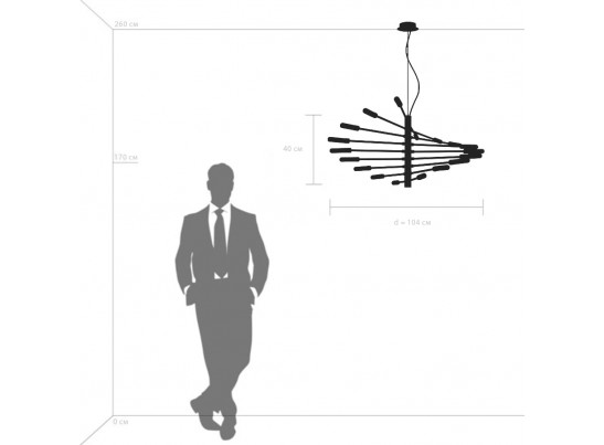 Люстра подвесная Ragno Lightstar 733187 в Каменске-Уральском