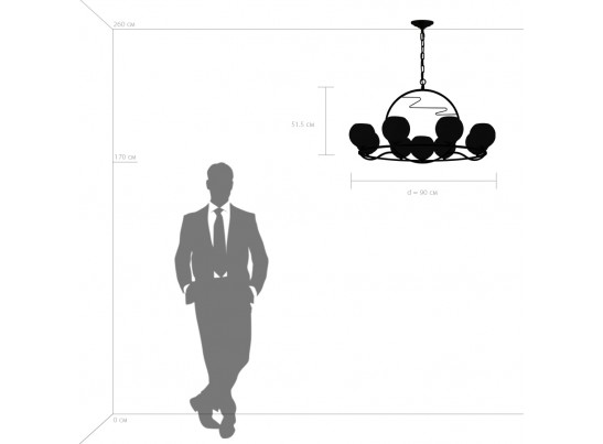 Люстра подвесная Enna Lightstar 762097 в Каменске-Уральском