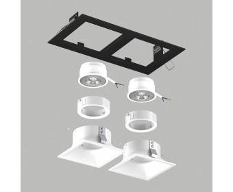 Комплект со светильником Domino Lightstar D5270606WMOD