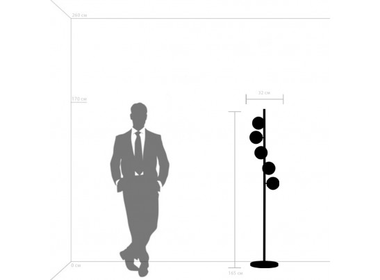 Торшер Croco Lightstar 815753 в Каменске-Уральском