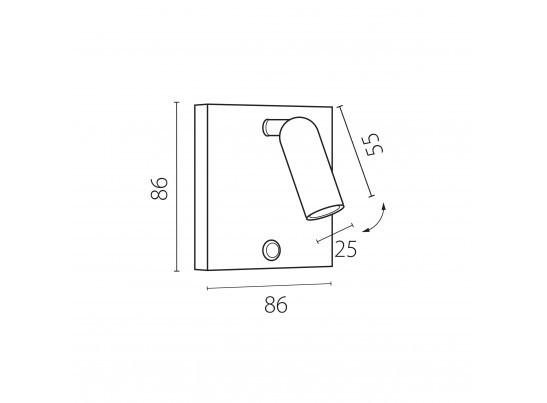 Бра 3W 277LM 3000K, белый Omega Lightstar 200936 в Каменске-Уральском
