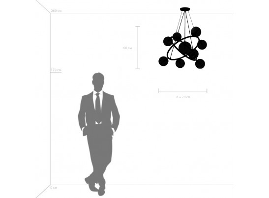 Люстра подвесная Croco Lightstar 815390 в Каменске-Уральском