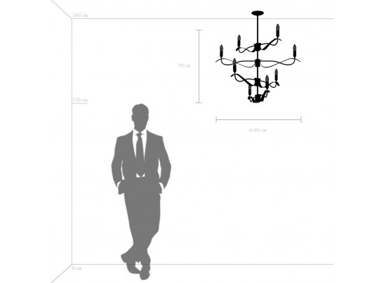 Люстра потолочная Ragno Lightstar 733287 в Каменске-Уральском