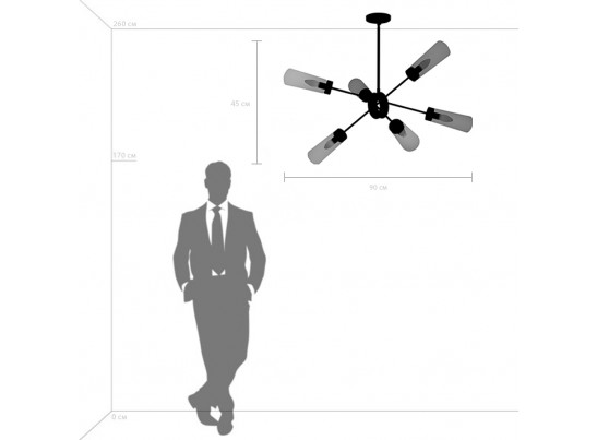 Люстра потолочная Crotone Lightstar 690063 в Каменске-Уральском