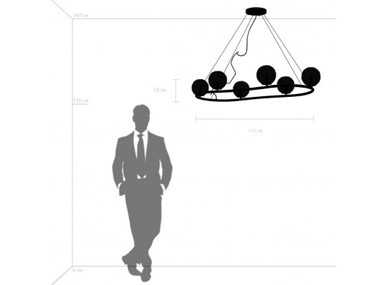 Люстра подвесная Bari Lightstar 815267 в Каменске-Уральском
