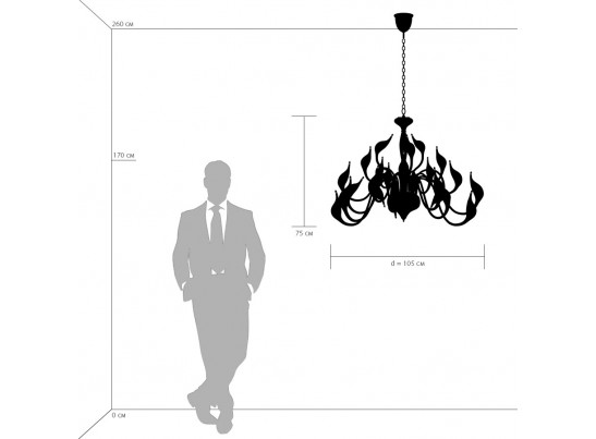 Люстра подвесная Cigno Collo Lightstar 751247 в Каменске-Уральском