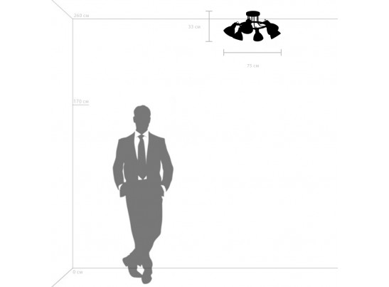 Люстра потолочная Acrobata Lightstar 761060 в Каменске-Уральском