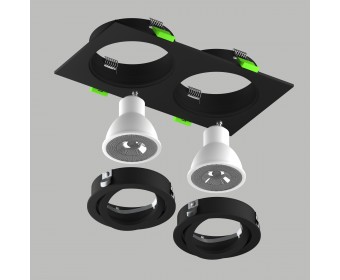 Светильник встраиваемый MR16/GU10 max 1x12Вт Singo Base Lightstar 011626