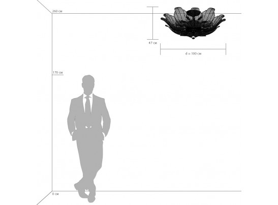 Люстра потолочная Riccio Osgona 705184 в Каменске-Уральском