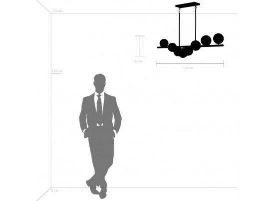 Люстра потолочная Croco Lightstar 815187 в Каменске-Уральском