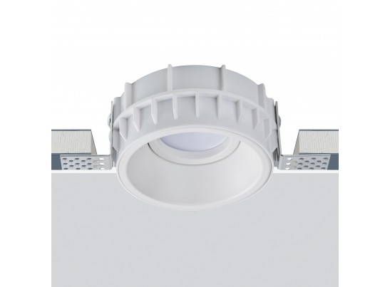 Комплект из светильника и рамки DOMINO ROUND MR16 БЕЛЫЙ в Каменске-Уральском