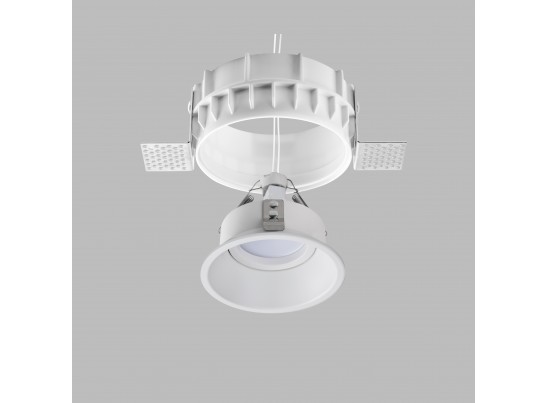 Комплект из светильника и рамки DOMINO ROUND MR16 БЕЛЫЙ в Каменске-Уральском