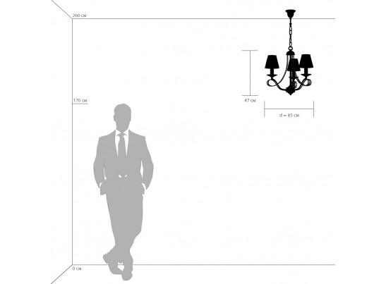 Люстра подвесная Riccio Osgona 705034 в Каменске-Уральском