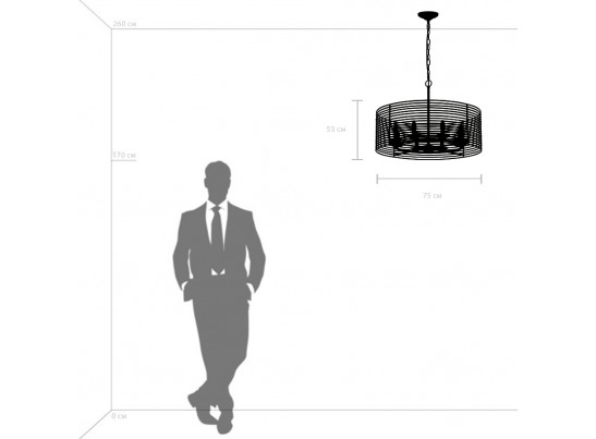 Люстра подвесная Zeta Lightstar 728083 в Каменске-Уральском