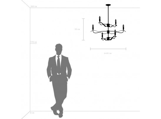 Люстра потолочная Ragno Lightstar 733267 в Каменске-Уральском
